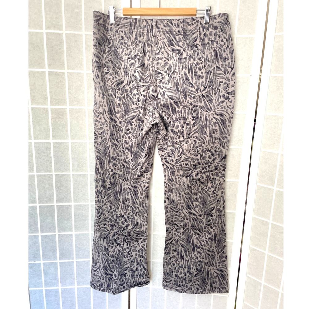 Pilcro Leopard Animal Print Flare Pants 32 Boho Festival y2k Retro Indie 70s - Picture 3 of 7